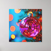 Levendig Kerst Ornament Schitterend Ontwerp Canvas Afdruk (Voorkant)