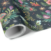 Levendig kerstinpakpapier cadeaupapier (Rol Hoek)