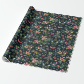 Levendig kerstinpakpapier cadeaupapier (Uitgerold)