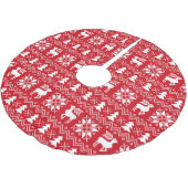 Levendig kerstkeuken geïnspireerd rood patroon kerstboom rok (Gekanteld)