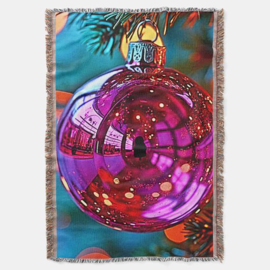 Levendig Kerstornament Schitterend Ontwerp Deken (Voorkant Verticaal)