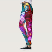 Levendig Kerstornament Schitterend Ontwerp Leggings (Links)