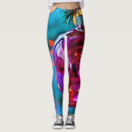 Levendig Kerstornament Schitterend Ontwerp Leggings