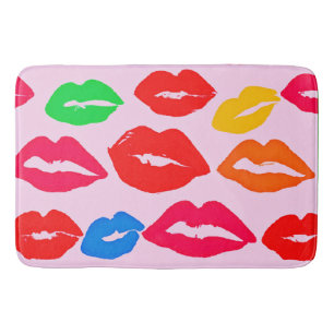 Levendig Kissed door Kleuren Patroon Badmat
