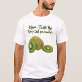 Levendig Kiwi Fruit Print T-shirt (Voorkant)
