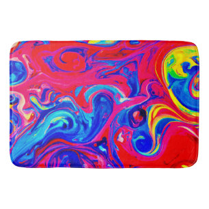 Levendig kleurenblastpatroon badmat