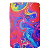 Levendig kleurenblastpatroon badmat (Voorkant Verticaal)