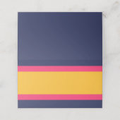 Levendig Kleurenblok Blauw Roze en Geel Plaatskaartje (Buitenkant ongevouwen)