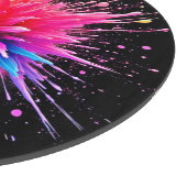 Levendig kleurenexplosieontwerp snijplank (Hoek)