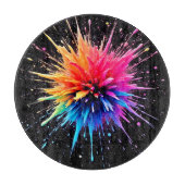 Levendig kleurenexplosieontwerp snijplank (Voorkant)