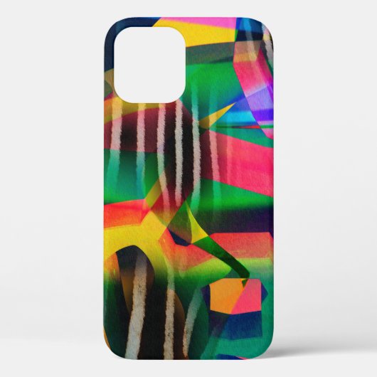 levendig kleurengemengd digitaal patroonontwerp ge Case-Mate iPhone case (Achterkant)