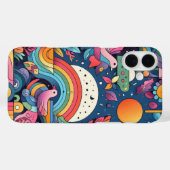 Levendig kleurenontwerp Case-Mate iPhone case (Achterkant (horizontaal))