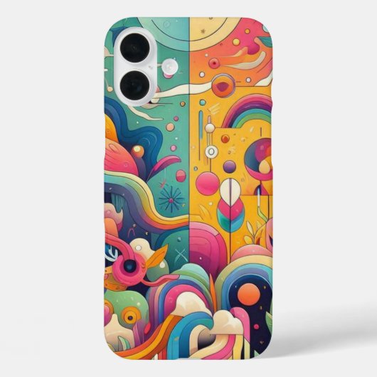 Levendig kleurenontwerp Case-Mate iPhone case (Achterkant)