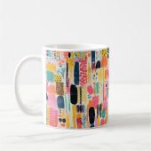 Levendig kleurenpatroon koffiemok (Links)