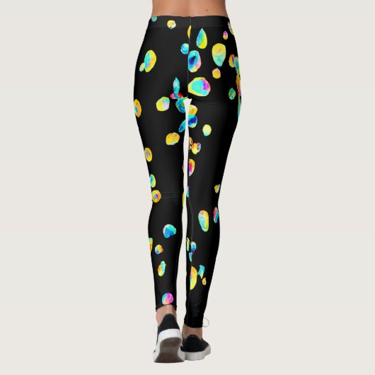 Levendig kleurenpatroon leggings (Achterkant)