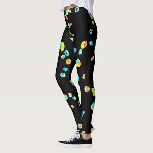 Levendig kleurenpatroon leggings (Links)