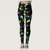 Levendig kleurenpatroon leggings (Voorkant)