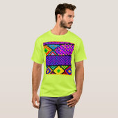 Levendig kleurenpatroon t-shirt (Voorkant volledig)