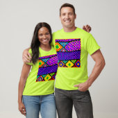 Levendig kleurenpatroon t-shirt (Unisex)