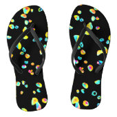 Levendig kleurenpatroon teenslippers (Voetbed)