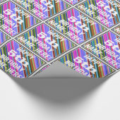 Levendig, kleurrijk 5e verjaardag + aangepaste naa cadeaupapier (Hoek)