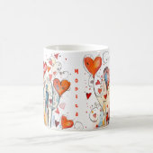 Levendig & Kleurrijk | Aangepaste naam Koffiemok (Center)