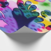 Levendig kleurrijk abstract kunst inpakpapier (Hoek)