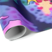 Levendig kleurrijk abstract kunst inpakpapier (Rol Hoek)