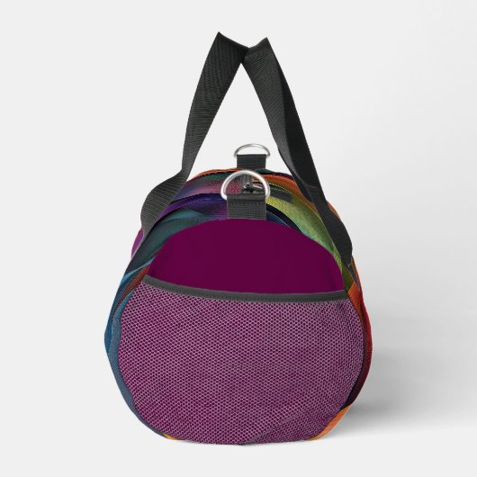 Levendig kleurrijk Abstract patroon, monogram Plunjezak (Rechts)