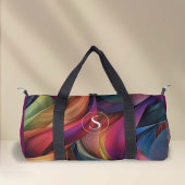 Levendig kleurrijk Abstract patroon, monogram Plunjezak