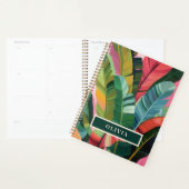 Levendig kleurrijk abstract schilderachtig tropisc planner (Display)