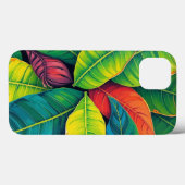 Levendig kleurrijk bananenblad patroon Case-Mate iPhone case (Achterkant (horizontaal))