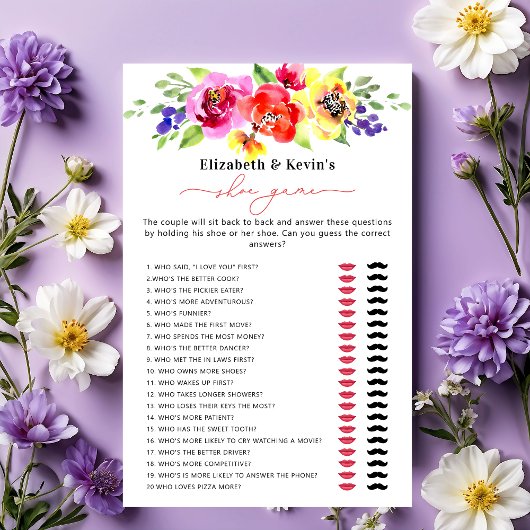 Levendig Kleurrijk Bloemen Vrijgezellenfeest Schoe