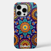 Levendig kleurrijk bloemig Abstract patroon ontwer Case-Mate iPhone Case (Achterkant)