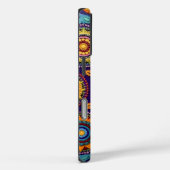 Levendig kleurrijk bloemig Abstract patroon ontwer Case-Mate iPhone Case (Achterkant / Rechts)