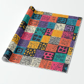 Levendig kleurrijk doospatroon (1) cadeaupapier (Uitgerold)