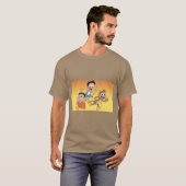 Levendig Kleurrijk Kunst T-shirt (Voorkant volledig)