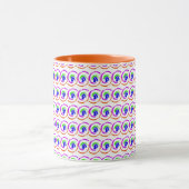 Levendig kleurrijk modern Abstract wervelpatroon Mok (Midden)