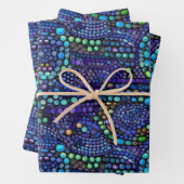 Levendig Kleurrijk Mozaïek Tegel Patroon Inpakpapier Vel (In situ)