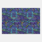 Levendig Kleurrijk Mozaïek Tegel Patroon Inpakpapier Vel (Voorkant)