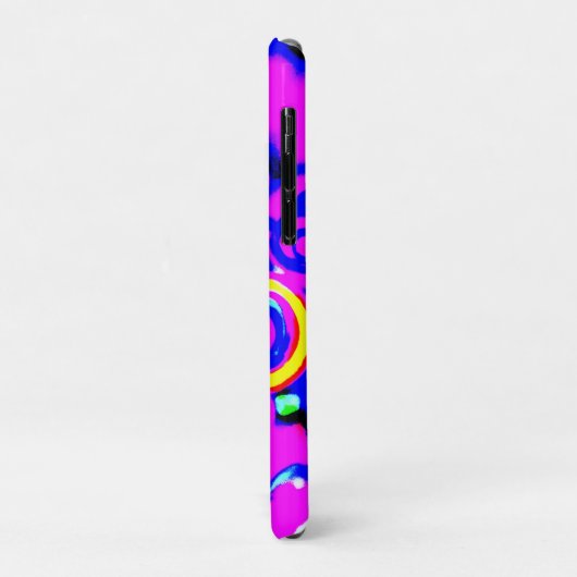 Levendig kleurrijk neonpatroon Case-Mate iPhone case (Achterkant/links)