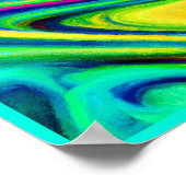 Levendig kleurrijk patroon poster (Hoek)