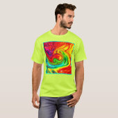 Levendig kleurrijk patroon t-shirt (Voorkant volledig)