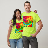 Levendig kleurrijk patroon t-shirt (Unisex)