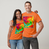 Levendig kleurrijk patroon t-shirt (Unisex)