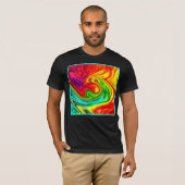 Levendig kleurrijk patroon t-shirt (Voorkant volledig)