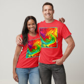 Levendig kleurrijk patroon t-shirt (Unisex)