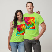 Levendig kleurrijk patroon t-shirt (Unisex)