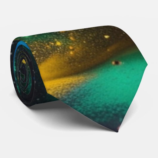 Levendig kleurrijk poeder Abstract Stropdas (Opgerold)