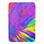 Levendig kleurrijk regenboogpatroonontwerp badmat (Voorkant Verticaal)